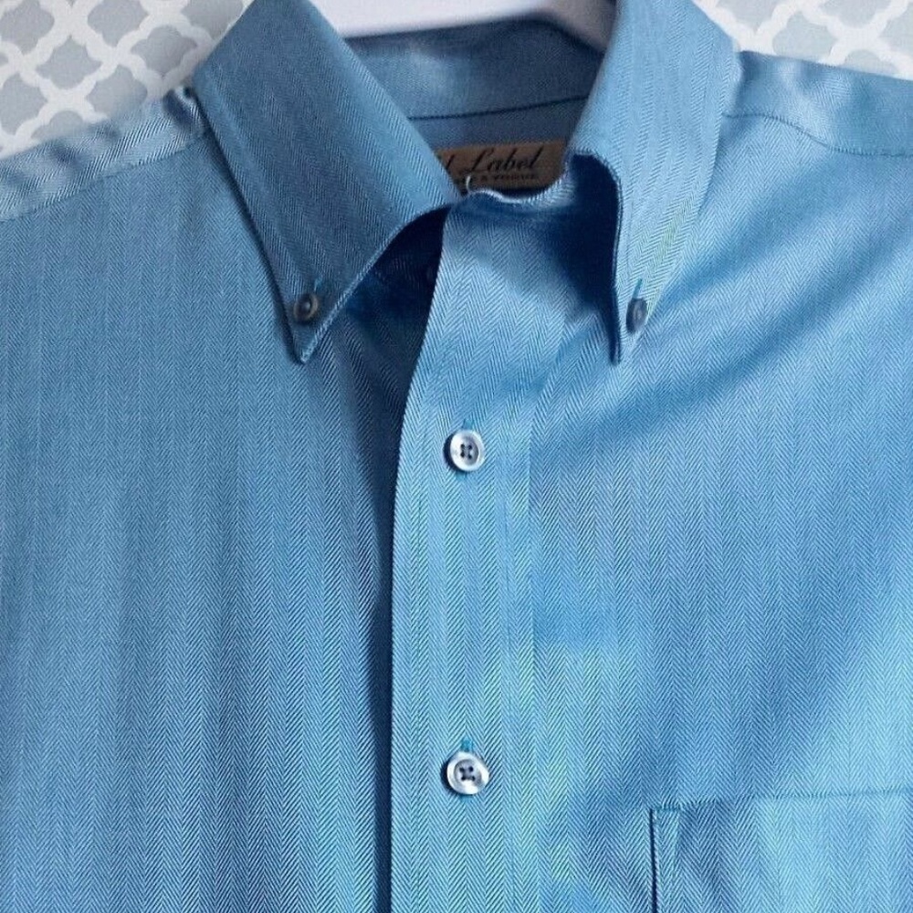 ~Men's Collar Shirt, Roundtree & Yorke, Gold Label